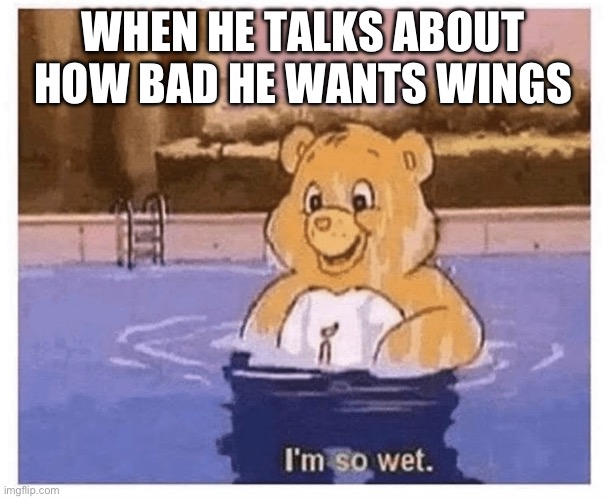 Wing talk | WHEN HE TALKS ABOUT HOW BAD HE WANTS WINGS | image tagged in chicken wings | made w/ Imgflip meme maker