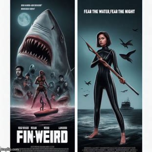 making movie posters about imgflip users pt.5: Fin-Weirdo (this looks sick i love it) | made w/ Imgflip meme maker