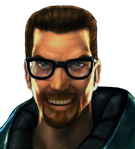 High Quality gordon freeman smile Blank Meme Template