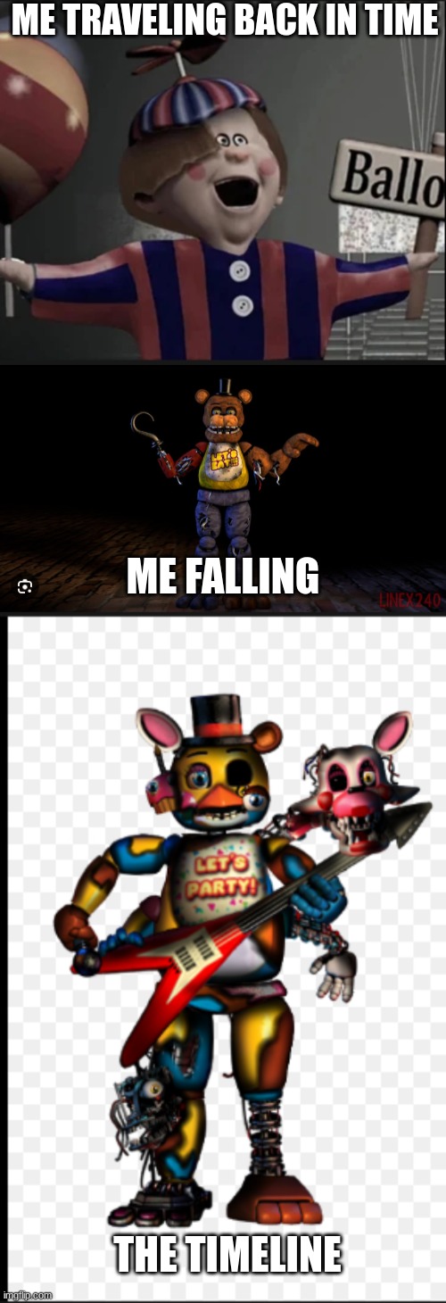 ME TRAVELING BACK IN TIME; ME FALLING; THE TIMELINE | image tagged in fnaf,timeline,funny memes,goofy ahh,mwahahaha | made w/ Imgflip meme maker