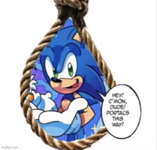 High Quality Suicide sonic Blank Meme Template