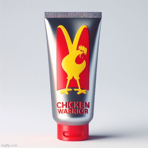 The chicken Warrior tootphaste. | made w/ Imgflip meme maker