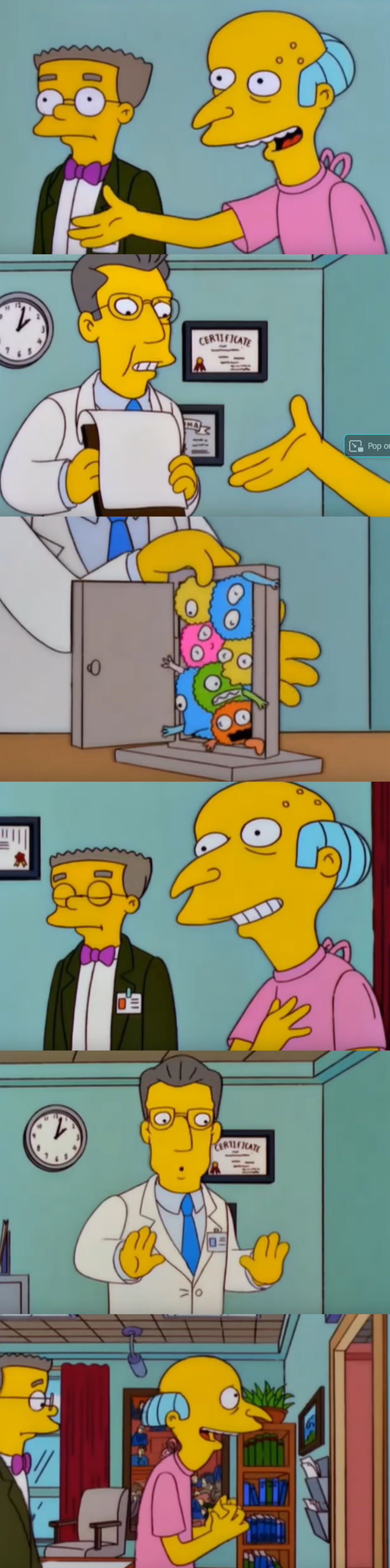 High Quality Mr Burns is Indestructible Blank Meme Template