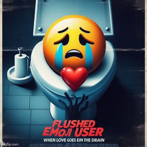 Making movie posters about imgflip users pt.59: FlushedEmojiUser (thy literally requested this poster in shareyourphotos) | made w/ Imgflip meme maker