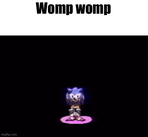 needlemouse stare | Womp womp | image tagged in needlemouse stare | made w/ Imgflip meme maker