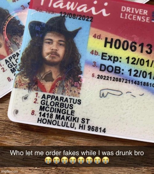 High Quality Who let me order fakes while I was drunk bro Blank Meme Template