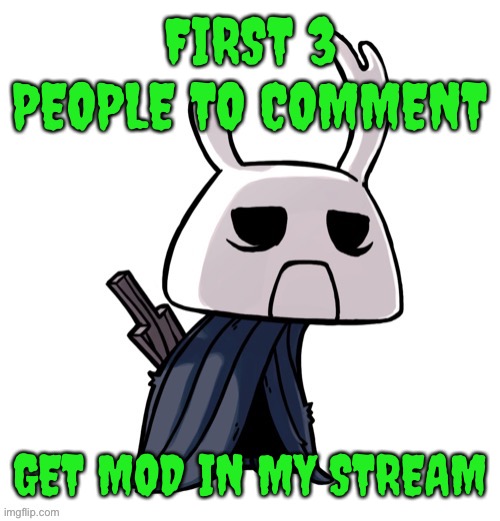 depression | FIRST 3 PEOPLE TO COMMENT; GET MOD IN MY STREAM | image tagged in depression | made w/ Imgflip meme maker