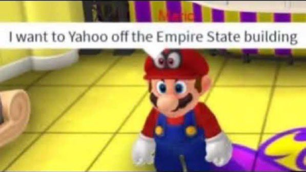 Mario Yahoo Blank Meme Template