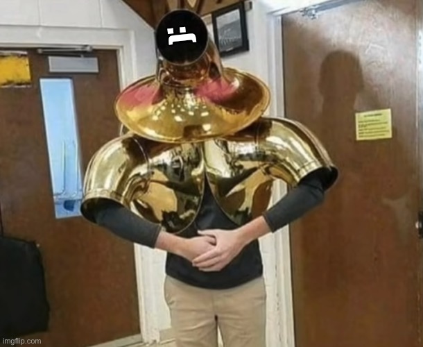 Tuba Merchant Blushing | :( | image tagged in tuba merchant blushing | made w/ Imgflip meme maker
