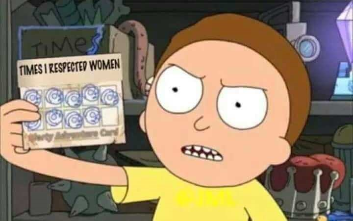 High Quality Times Morty respected women Blank Meme Template