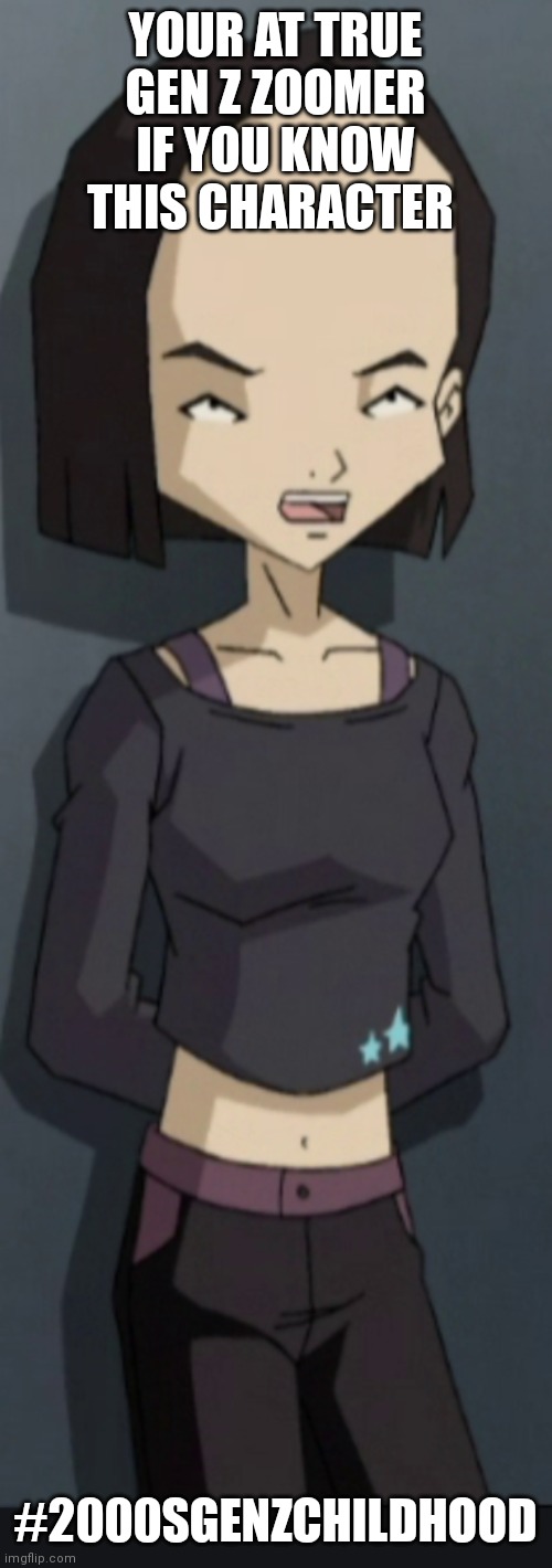 Your an OG goat if you know who this is | YOUR AT TRUE GEN Z ZOOMER IF YOU KNOW THIS CHARACTER; #2000SGENZCHILDHOOD | image tagged in yumi ishiyama of code lyoko sexyy,yumi ishiyama,code lyoko,gen z childhood,2000s,2000s childhood | made w/ Imgflip meme maker