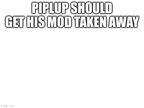 PIPLUP SHOULD GET HIS MOD TAKEN AWAY | made w/ Imgflip meme maker