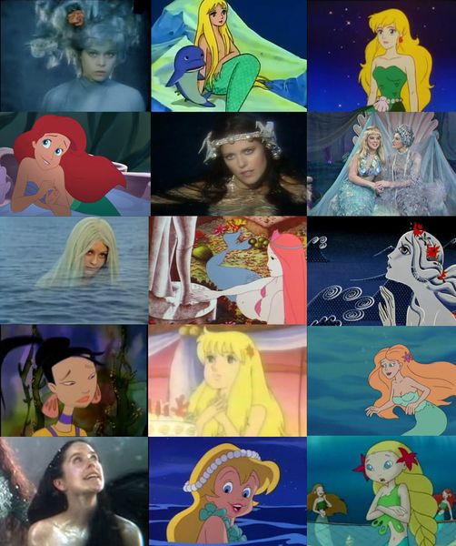 many little mermaids Blank Meme Template
