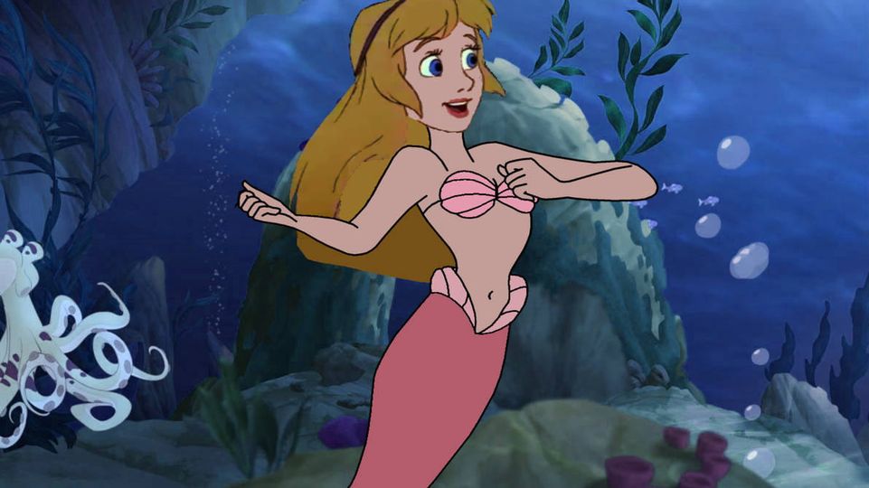 High Quality mermaid princess Blank Meme Template