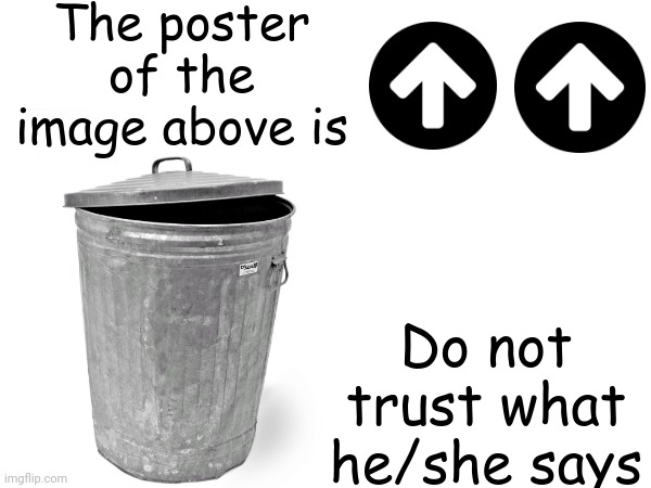 DO NOT TRUST | image tagged in the poster above is trash | made w/ Imgflip meme maker