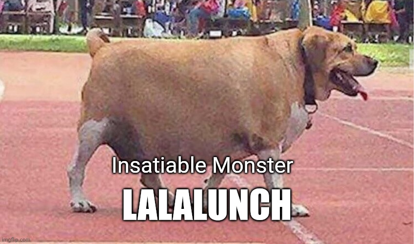 Distant Wastelands Boss | Insatiable Monster; LALALUNCH | image tagged in r/bossfight | made w/ Imgflip meme maker