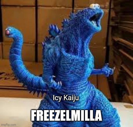 Icicle Valley Boss | FREEZELMILLA; Icy Kaiju | image tagged in r/bossfight | made w/ Imgflip meme maker