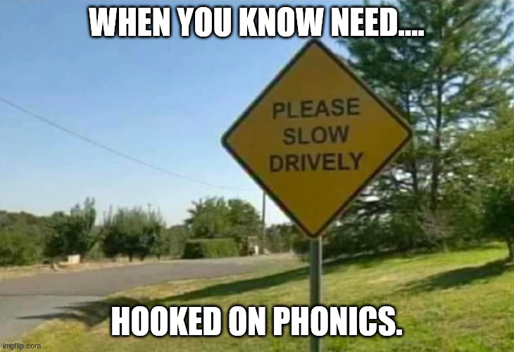 WHEN YOU KNOW NEED.... HOOKED ON PHONICS. | image tagged in durl earl | made w/ Imgflip meme maker