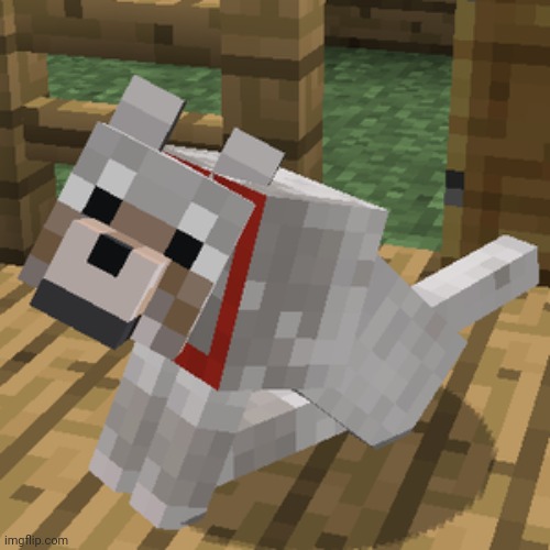 Minecraft wolf | image tagged in minecraft wolf | made w/ Imgflip meme maker