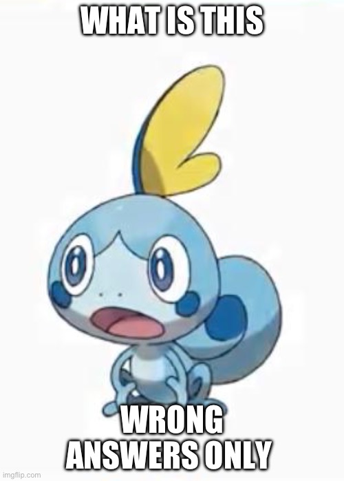 Suprised Sobble | WHAT IS THIS; WRONG ANSWERS ONLY | image tagged in suprised sobble | made w/ Imgflip meme maker