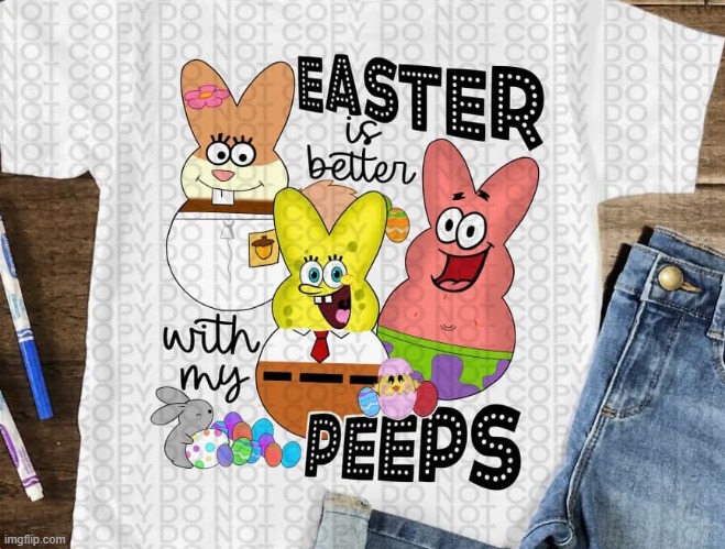 High Quality Easter is better with peeps Blank Meme Template