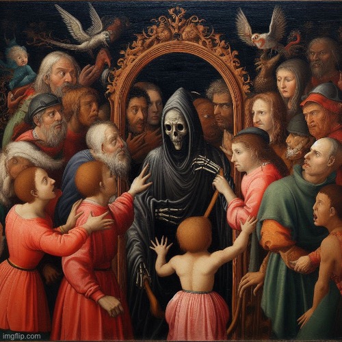 Fin-The-Spooky-Weirdo As an old medieval painting | made w/ Imgflip meme maker