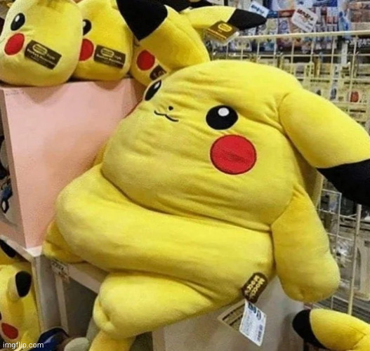 Fat Pikachu | image tagged in fat pikachu | made w/ Imgflip meme maker