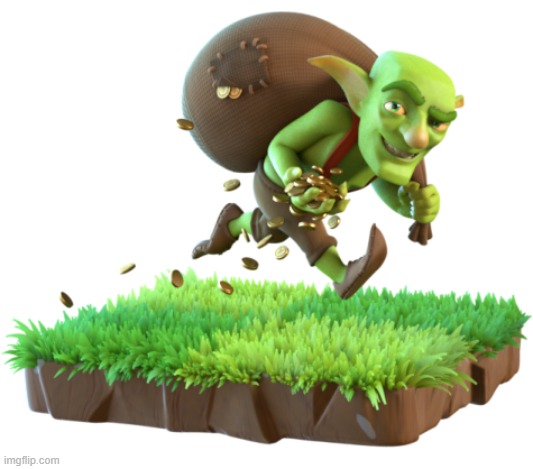 Goblin clash of clans | image tagged in goblin clash of clans | made w/ Imgflip meme maker