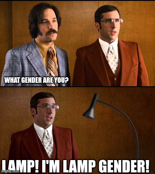 Lamp Gender | WHAT GENDER ARE YOU? LAMP! I'M LAMP GENDER! | image tagged in lamp,i love lamp,gender | made w/ Imgflip meme maker