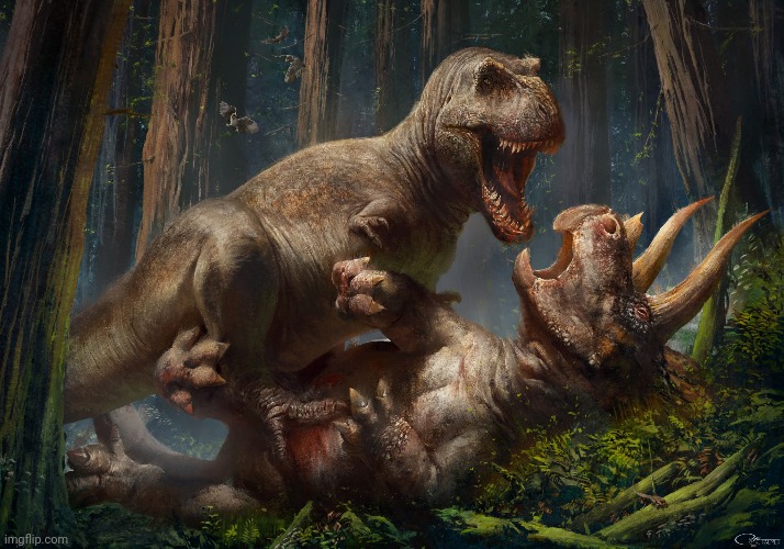 The rivals of the Cretaceous (Art by arvalis) | made w/ Imgflip meme maker