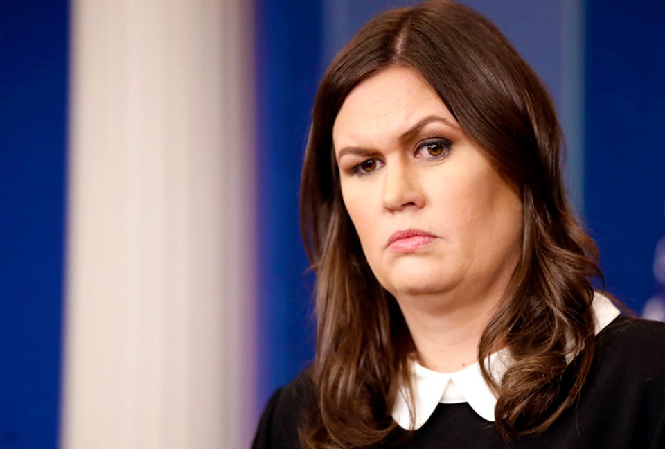 High Quality Sarah Huckabee Sanders Eye Blank Meme Template