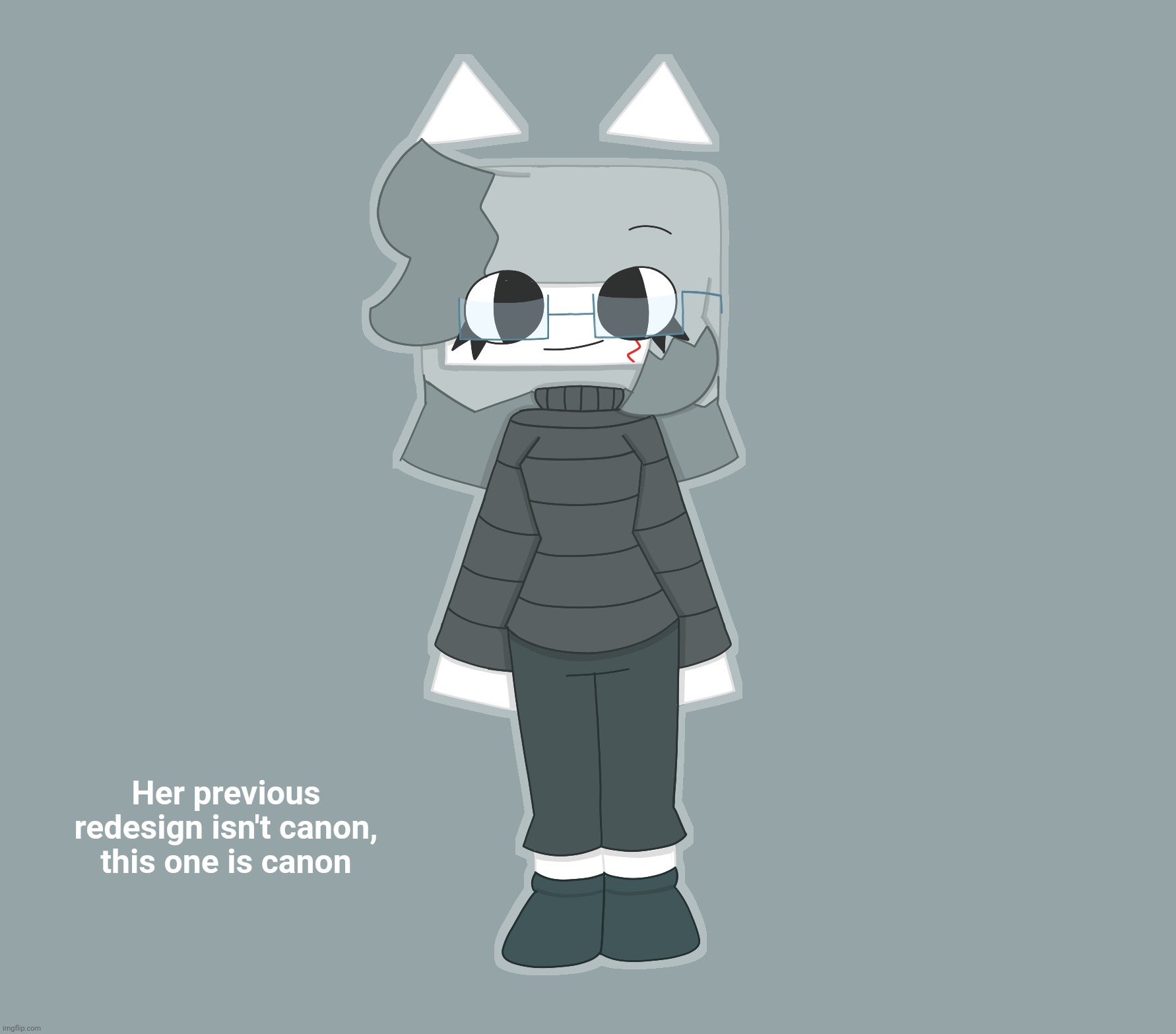 [Proof in the comments] | Her previous redesign isn't canon, this one is canon | image tagged in idk stuff s o u p carck,kleki drawings | made w/ Imgflip meme maker