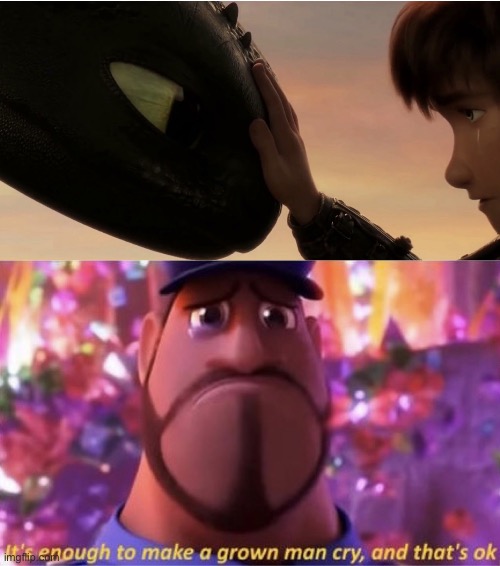 Remember this scene? | image tagged in how to train your dragon 3,toothless,hiccup | made w/ Imgflip meme maker