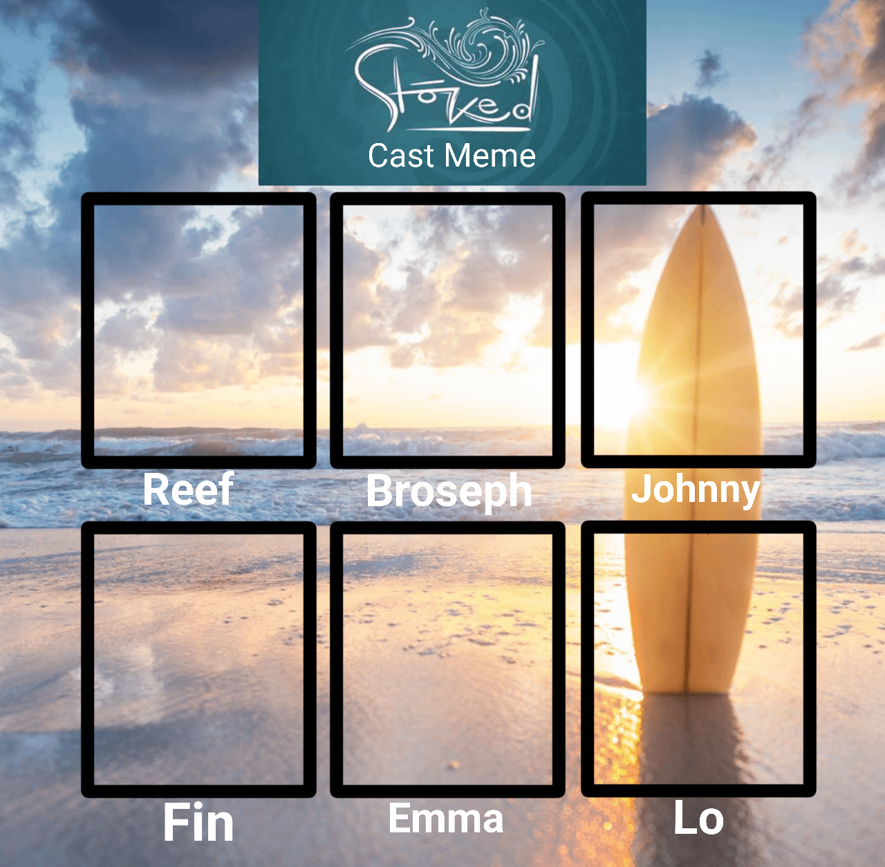 Stoked Blank Meme Template