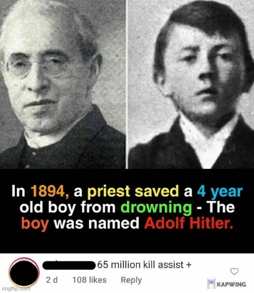 I can imagine that priest watching ww2 just like "FUCK, DOC, GET THE TIME MACHINE!!' | made w/ Imgflip meme maker