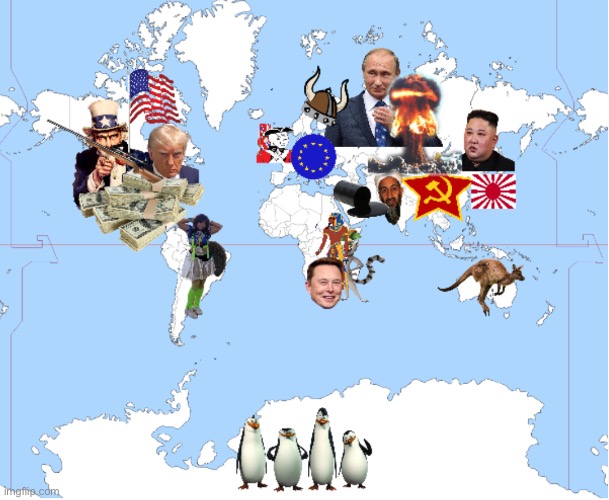 The world map but it’s actually accurate | image tagged in memes | made w/ Imgflip meme maker