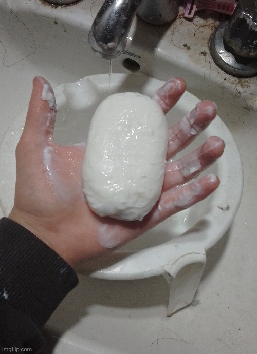 they left the soap underwater in a recipient | image tagged in soap | made w/ Imgflip meme maker