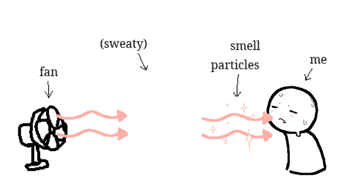 Sweaty Smell Particles Blank Meme Template