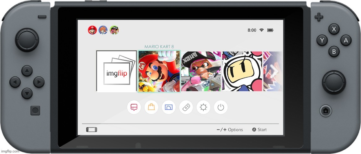 Nintendo Switch Home Menu | image tagged in nintendo switch home menu,imgflip,memes | made w/ Imgflip meme maker