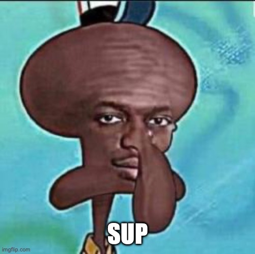 shaq niggward | SUP | image tagged in shaq niggward | made w/ Imgflip meme maker