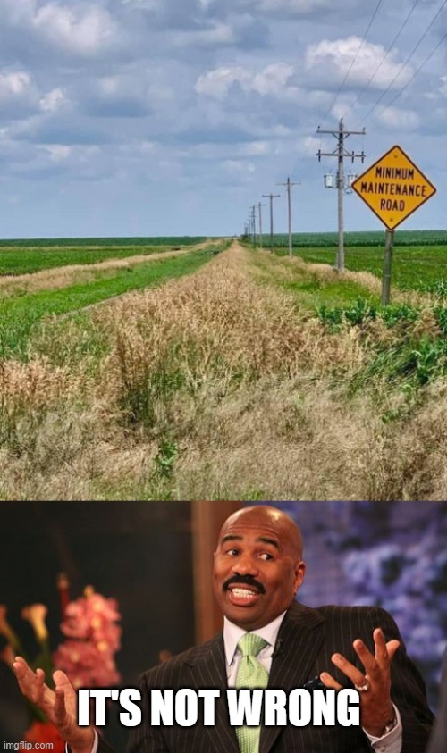 Road to … ? | IT'S NOT WRONG | image tagged in memes,steve harvey,road,road signs | made w/ Imgflip meme maker
