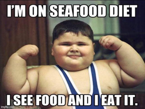 Does anyone do this? | image tagged in fun,funny,seafood | made w/ Imgflip meme maker