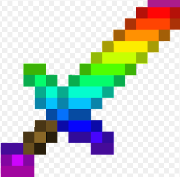 Rainbow sword Blank Meme Template