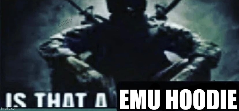 IS THAT A | EMU HOODIE | image tagged in is that a | made w/ Imgflip meme maker