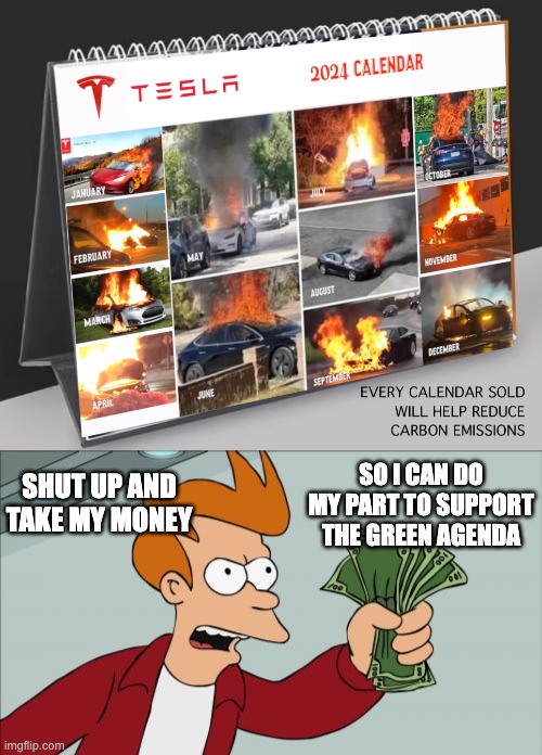 TELL ME WHAT TO THINK.  I DON'T WANT TO DO IT BY MYSELF. | SO I CAN DO MY PART TO SUPPORT THE GREEN AGENDA; SHUT UP AND TAKE MY MONEY | image tagged in memes,shut up and take my money fry | made w/ Imgflip meme maker