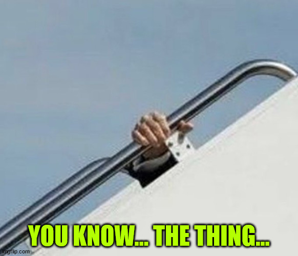 I don’t even have to tell you do I? | YOU KNOW... THE THING... | image tagged in dementia,joe biden,the thing | made w/ Imgflip meme maker