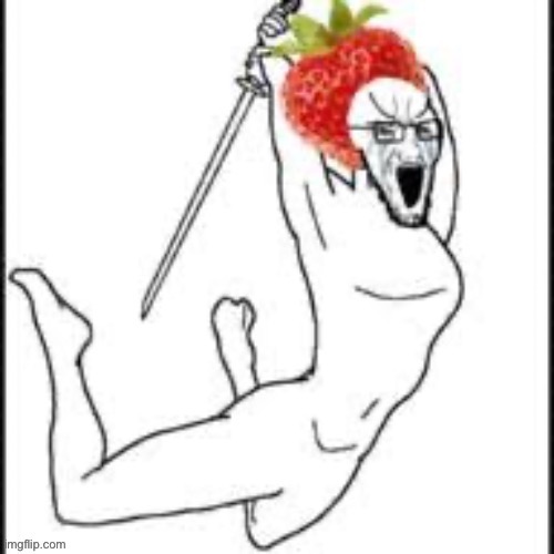 strawberry invader | image tagged in strawberry invader | made w/ Imgflip meme maker