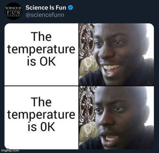 Repost | image tagged in repost,temperature | made w/ Imgflip meme maker