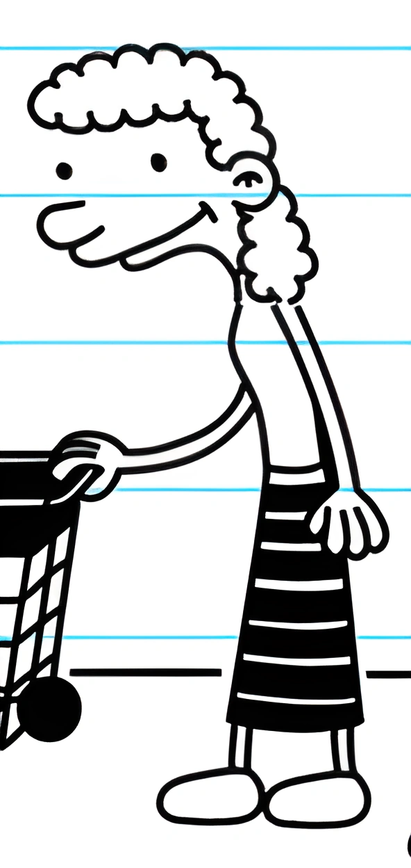 High Quality Linda Jefferson | Diary of a Wimpy Kid Wiki | Fandom Blank Meme Template