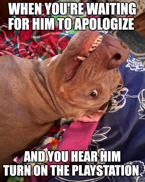 Johnny Hollywood | WHEN YOU'RE WAITING FOR HIM TO APOLOGIZE; AND YOU HEAR HIM TURN ON THE PLAYSTATION | image tagged in johnny hollywood,true story,so true,sad but true,funny meme,relatable memes | made w/ Imgflip meme maker